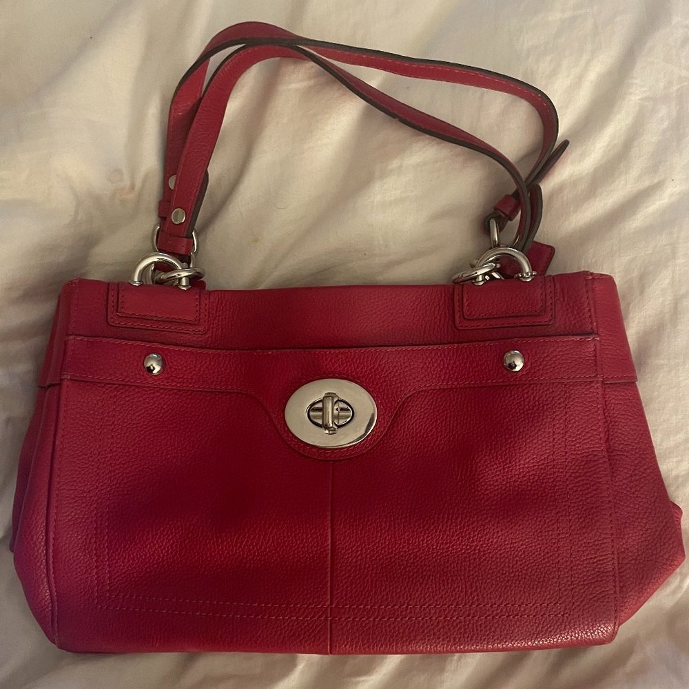 Vintage Red Coach Purse